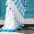 Mul cotton saree with polka dots - dot affair blue