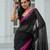 Mul cotton saree – kaali gulab mehfil