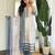 Off white viscose modal print with hand work kurta pant set
