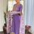 Lavender rayon slub heavy thread embroidery work with printed dupatta kurta pant set