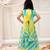 Yellow embroidered silk lehenga choli with dupatta set for girls