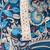 Blue printed cotton kurta pyjama set for boys