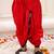 red woven slik kurta dhoti with jacket set for boy