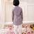 Multi embroidered cotton thread kurta pajama set for boy