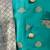 Green woven jacquard silk kurta dhoti with scarve set for boys