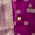 Purple woven jacquard silk kurta dhoti with scarve set for boys