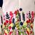 White-blue embroidered cotton kurta pyjama with jecket set for boys