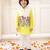 White-yellow embroidered cotton kurta pyjama with jecket set for boys