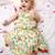 Yellow printed cotton choli with skirt set for girls