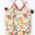 Yellow printed cotton choli with skirt set for girls
