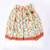 Yellow printed cotton choli with skirt set for girls