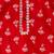 Red embroidered cotton threads kurta pyjama set for boys