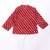 Red bandhani printed cotton kurta pyjama set for boys