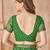 Green bandhani printed chiffon saree with unstitched blouse