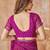 Purple bandhani printed chiffon saree with unstitched blouse