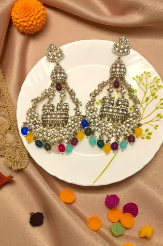 Multicolour deginer party wear earrings for woman