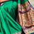 Green soft silk party wear designer saree