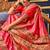 Dark pink soft silk party wear designer saree