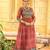 Women Gorgeous Bandhani Printed Faux Georgette Fabric Flared Gown