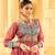 Women Gorgeous Bandhani Printed Faux Georgette Fabric Flared Gown
