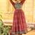 Women Gorgeous Bandhani Printed Faux Georgette Fabric Flared Gown