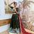 Mehendi Embroidered Rayon Full Stitched with Flared Lehenga Choli