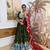 Mehendi Embroidered Rayon Full Stitched with Flared Lehenga Choli