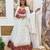 white Embroidered Georgette Full Stitched with Flared Lehenga Choli