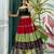 multicolor Embroidered Pure Cotton Full Stitched with Flared Lehenga Choli