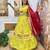 lemon Embroidered Rayon Full Stitched with Flared Lehenga Choli