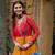Women Gorgeous Bandhani Printed Faux Georgette Fabric Flared Gown