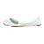Mint green solid leather juttis