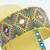 Multicolor printed leather kolhapuris