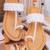 White solid leather kolhapuris