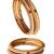 4 pc designer gold finish bangles set, pearl inlay with ruby & emerald stones