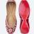 Maroon embroidered leather juttis