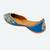 Blue embroidered leather juttis