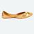 Gold embroidered leather juttis