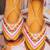 Multicolor embroidered leather juttis