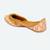 Pink embroidered leather juttis