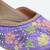 Purple embroidered leather juttis