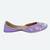 Purple embroidered leather juttis