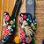 Black embroidered leather mules