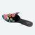 Black embroidered leather mules