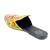 Yellow embroidered leather mules