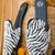 White embroidered leather mules