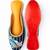 Blue embroidered leather mules