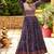 Women Gorgeous Bandhani Printed Faux Georgette Fabric with Flared Gown
