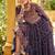 Women Gorgeous Bandhani Printed Faux Georgette Fabric with Flared Gown