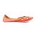 Red embroidered leather juttis